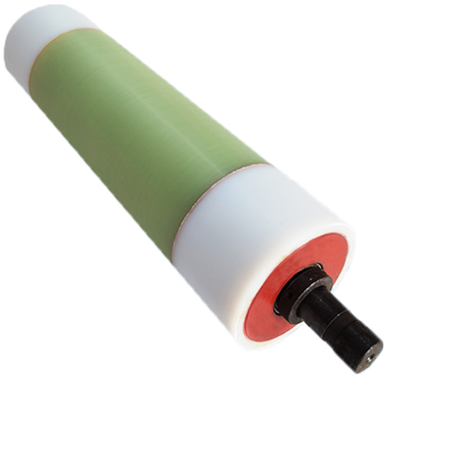 Compound machine bronzing rubber roller